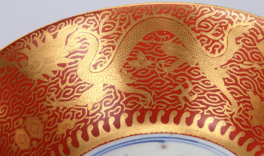 金襴手鳳凰文鉢